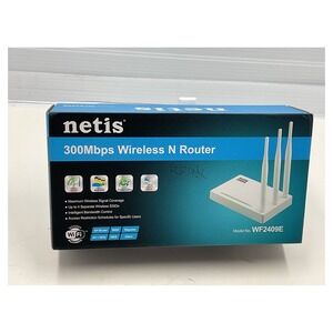 Netis WF2409E 300Mbps Wireless N Router 3x 5dBi High Gain Antennas‎ WiFi